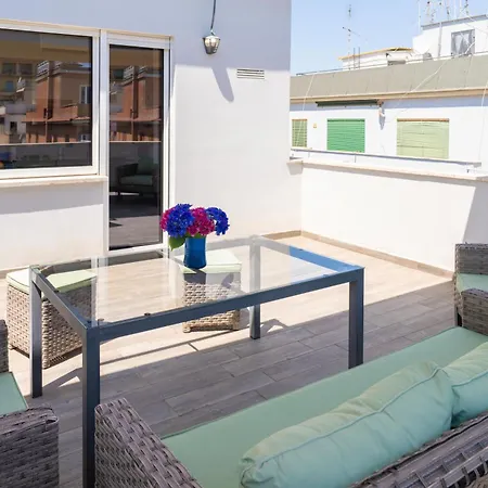Penthouse With Panoramic Terrace -3 Min To Metro A Rome